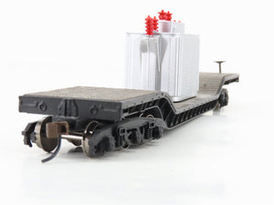 HO Scale Bachmann Silver Series 18348 Unlettered 52' Flat Car w/ Transformer