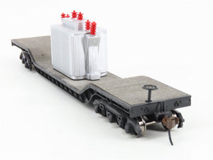HO Scale Bachmann Silver Series 18348 Unlettered 52' Flat Car w/ Transformer