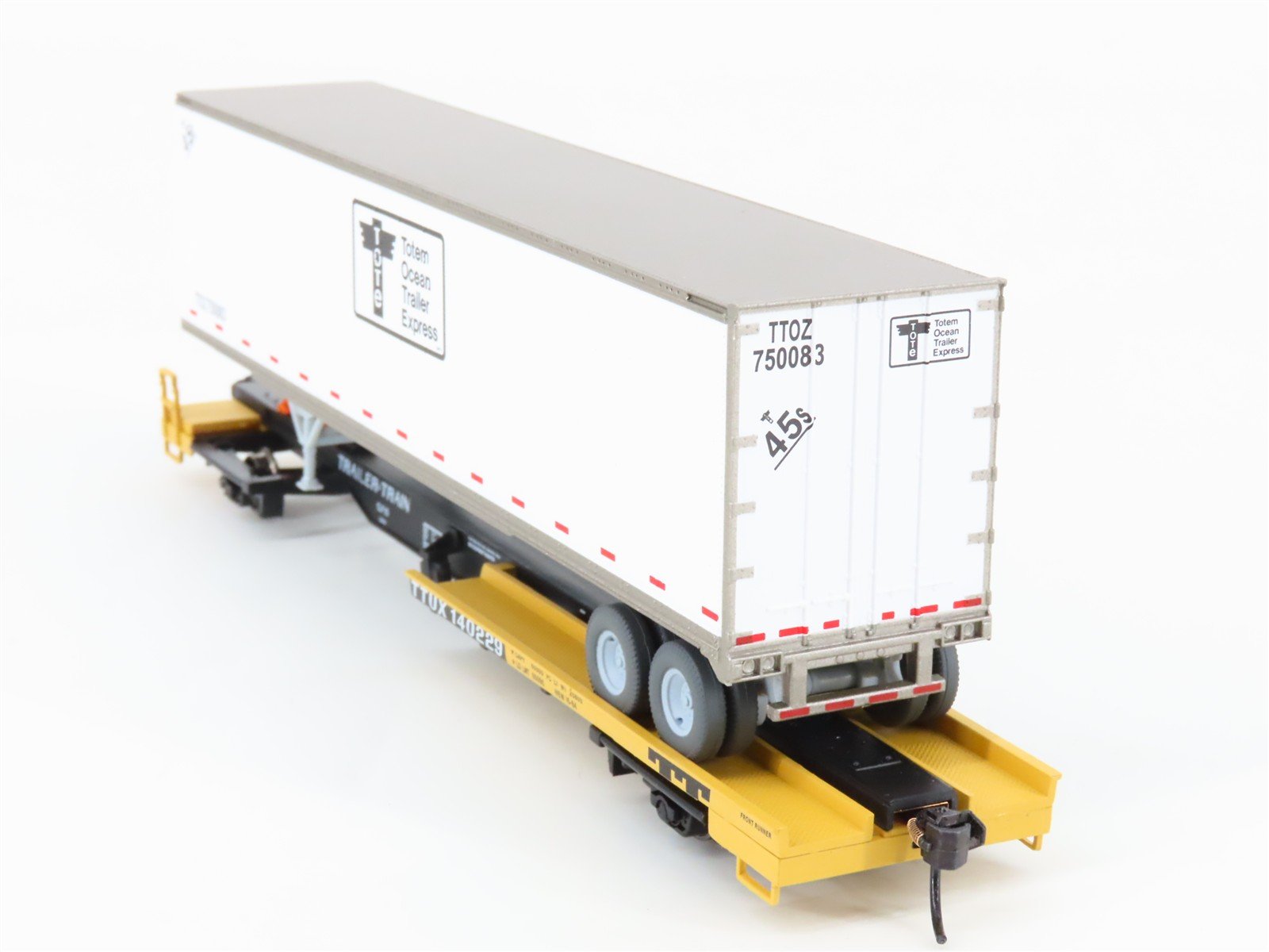 HO Walthers Mainline 910-5006 TTUX 50' Front Runner #140229 w/ TOTE Trailer
