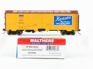 HO Scale Walthers 932-60403 ART Kansas Packing 40' Meat Reefer #91664