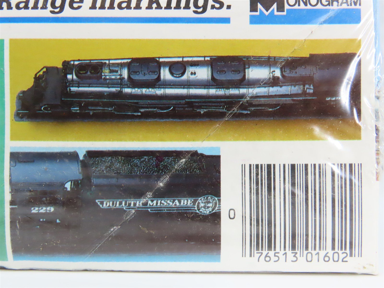 HO Monogram Snap-Tite Kit 1602 Undec 4-8-8-4 Big Boy Steam STATIC MODEL - SEALED