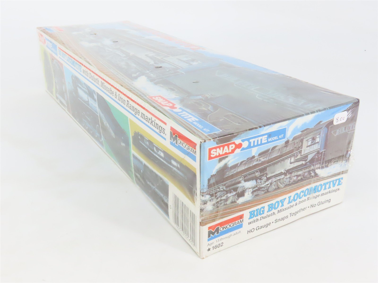 HO Monogram Snap-Tite Kit 1602 Undec 4-8-8-4 Big Boy Steam STATIC MODEL - SEALED