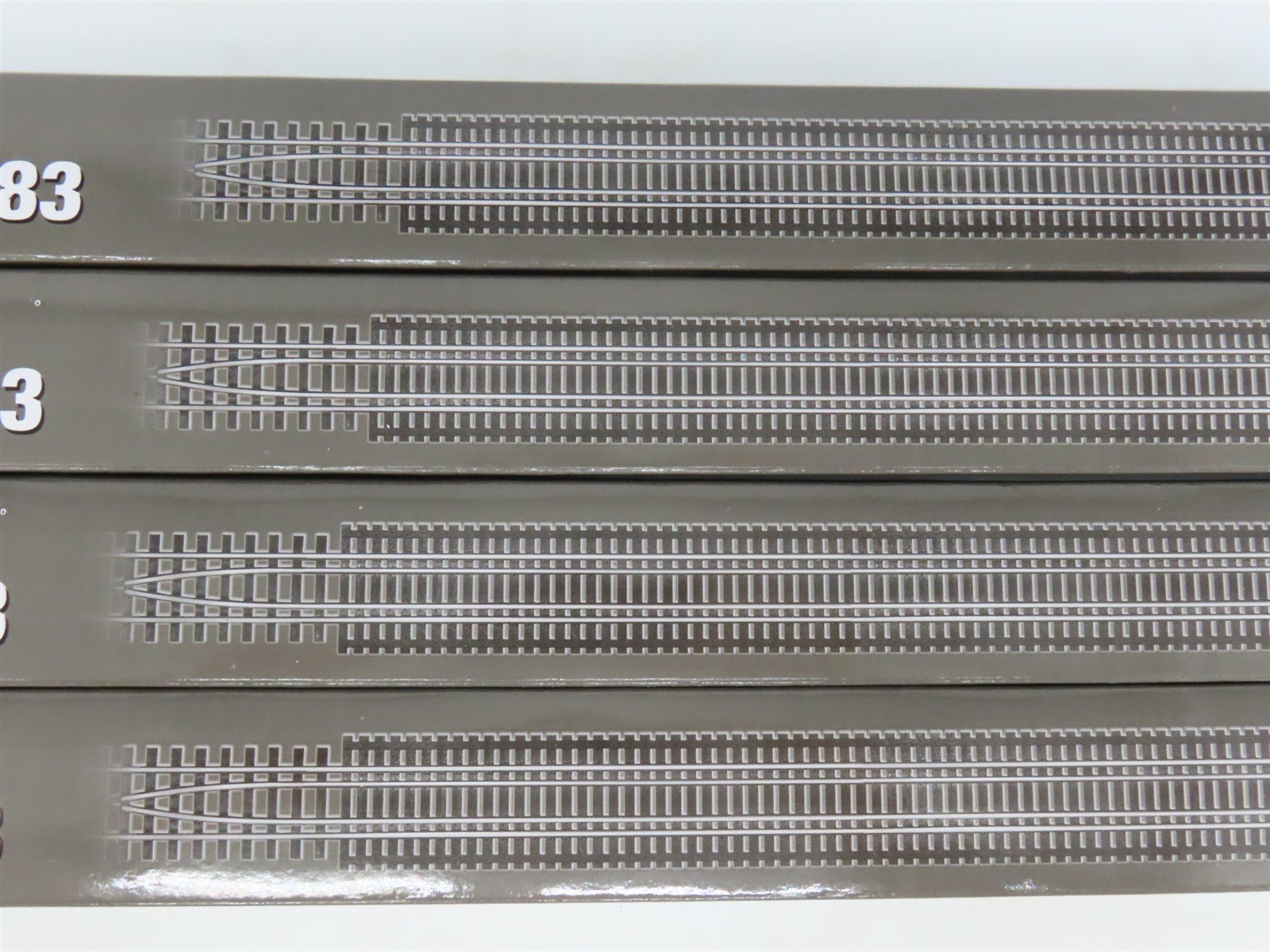 LOT of 4 HO Scale Walthers 948-83004 Code-83 Nickel Silver Bridge Track Set