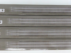 LOT of 4 HO Scale Walthers 948-83004 Code-83 Nickel Silver Bridge Track Set