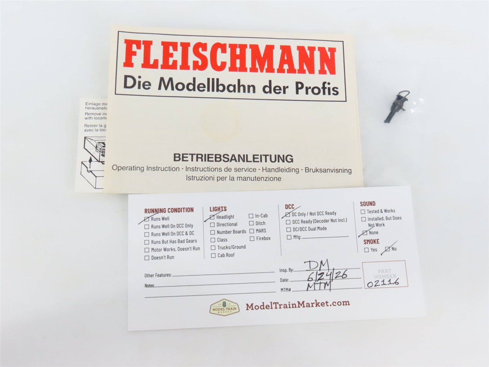 HO Scale Fleischmann 4098 DR Deutsche Reichsbahn 0-8-0 BR98 Steam #811