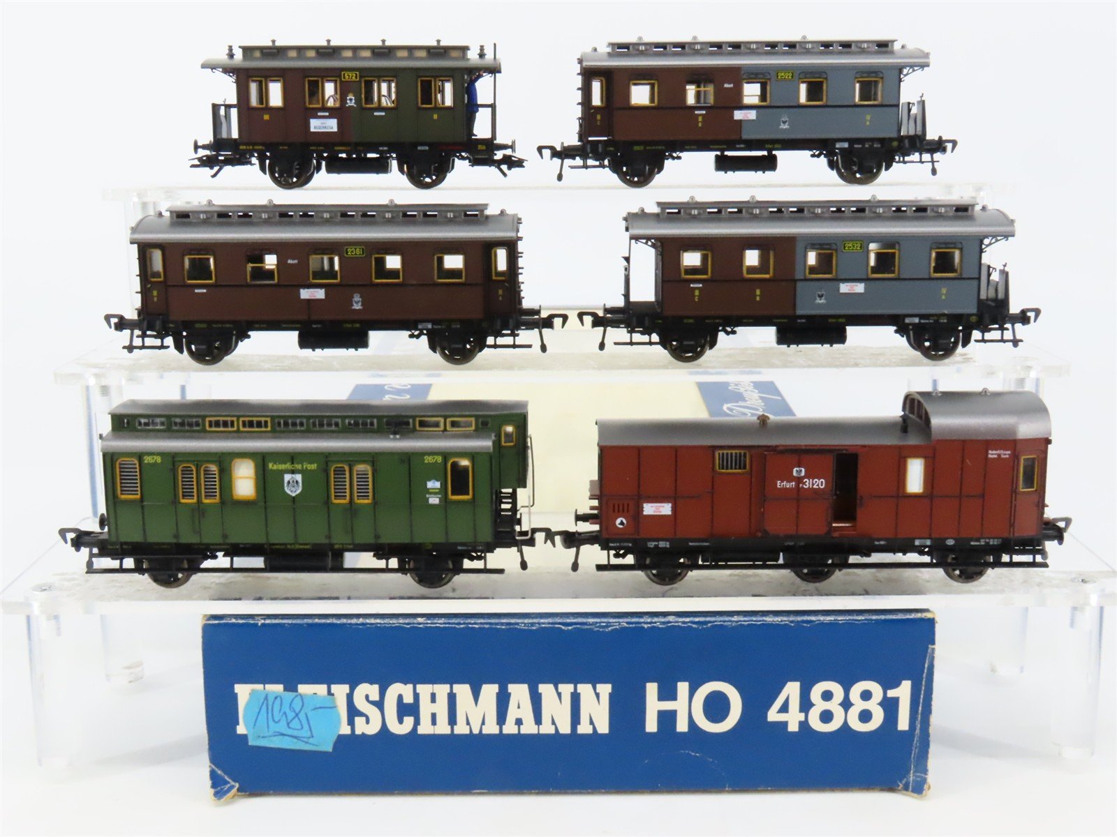 HO Scale Fleischmann 4881 KPEV Prussian Era I Passenger 6-Car Set