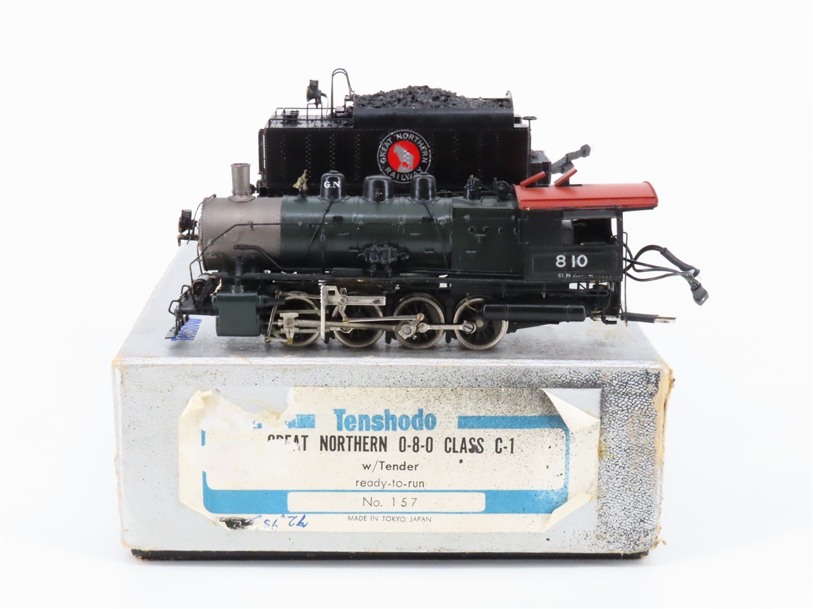 HO Scale Tenshodo BRASS 157 GN 0-8-0 C1 Steam #810 - DCC ONLY w/ Sound - Custom