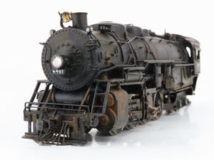 HO United BRASS 2-8-4 Berkshire Steam #3821 DCC ONLY w/Sound - Custom/Weathered