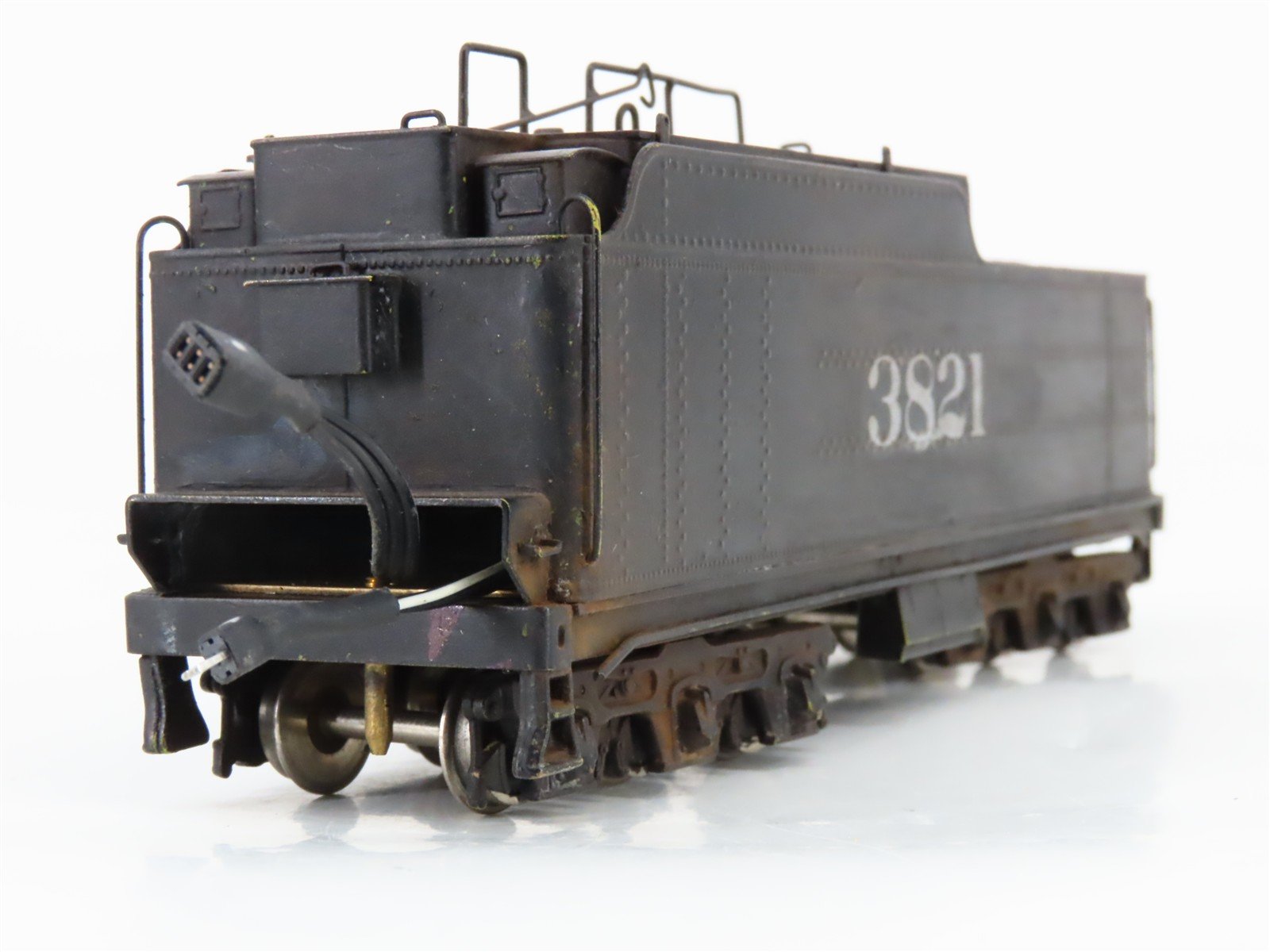 HO United BRASS 2-8-4 Berkshire Steam #3821 DCC ONLY w/Sound - Custom/Weathered