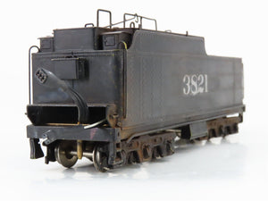 HO United BRASS 2-8-4 Berkshire Steam #3821 DCC ONLY w/Sound - Custom/Weathered