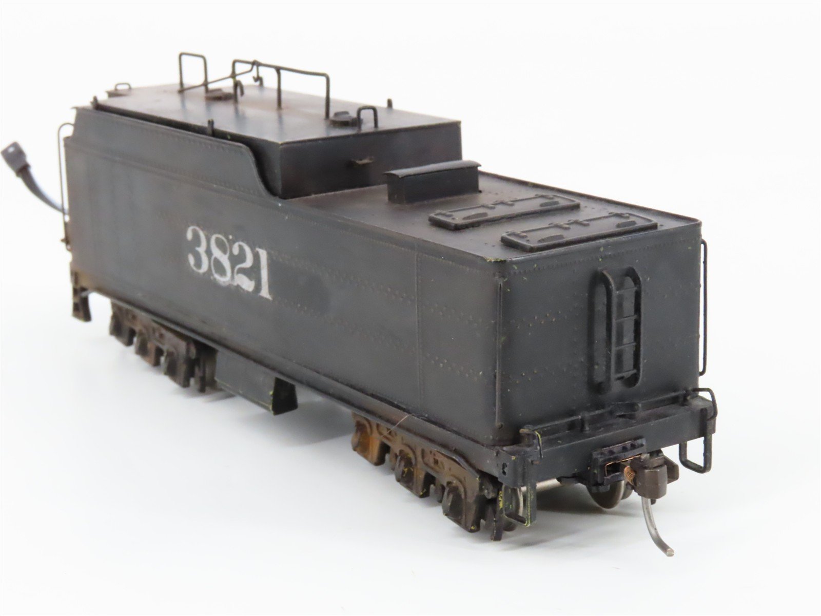 HO United BRASS 2-8-4 Berkshire Steam #3821 DCC ONLY w/Sound - Custom/Weathered