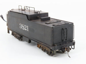 HO United BRASS 2-8-4 Berkshire Steam #3821 DCC ONLY w/Sound - Custom/Weathered