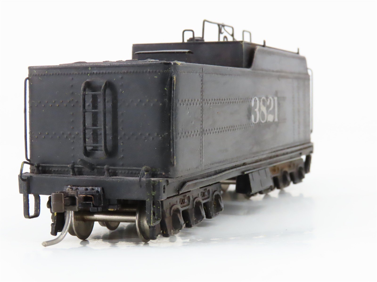 HO United BRASS 2-8-4 Berkshire Steam #3821 DCC ONLY w/Sound - Custom/Weathered