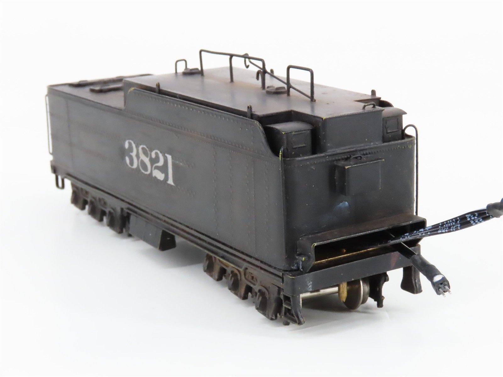 HO United BRASS 2-8-4 Berkshire Steam #3821 DCC ONLY w/Sound - Custom/Weathered
