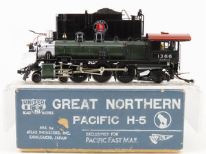 HO PFM/United BRASS GN 4-6-2 H-5 Pacific Steam #1366 w/ DCC & Sound - Custom