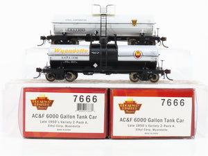 HO Broadway Limited BLI 7666 EBAX Ethyl / SHPX Wyandotte 6k Gal Tank Car 2-Pack