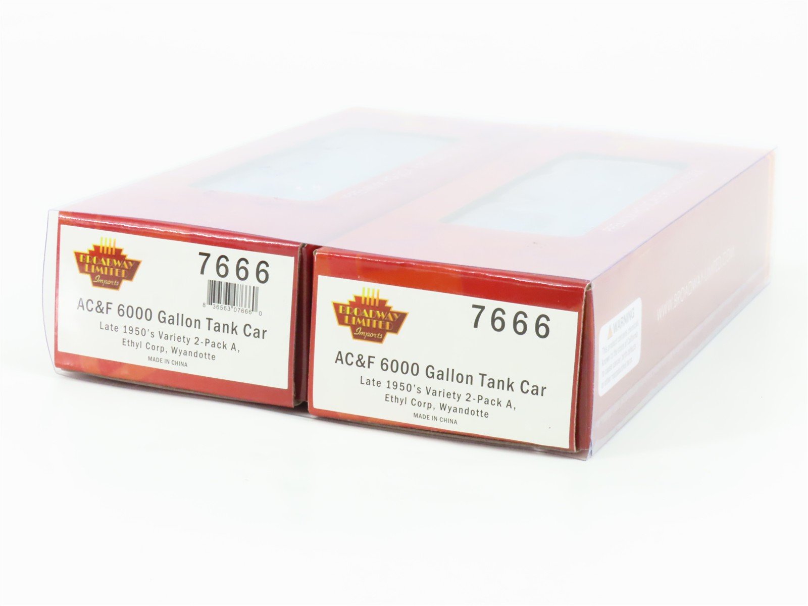 HO Broadway Limited BLI 7666 EBAX Ethyl / SHPX Wyandotte 6k Gal Tank Car 2-Pack