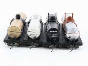 HO Broadway Limited BLI 6176 MONX, EBGX, SACX, & NSX Chlorine Tank Cars 4-Pack
