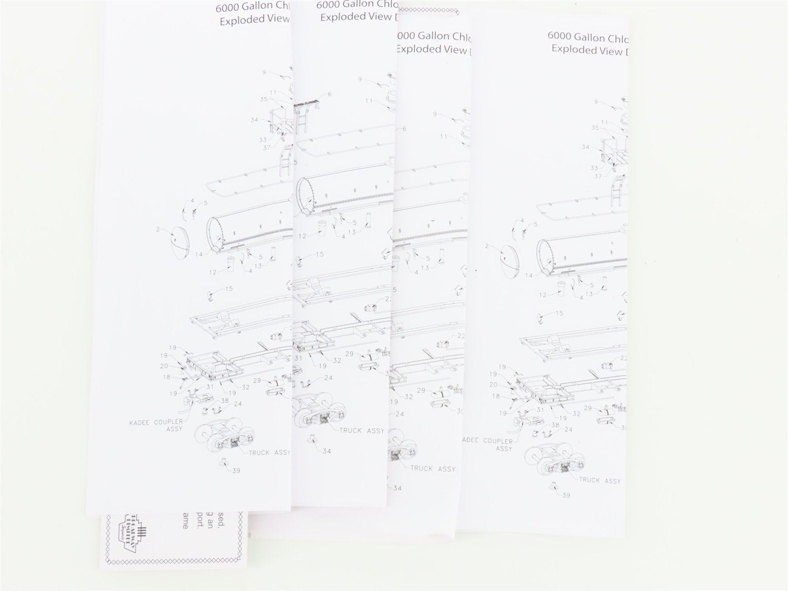 HO Broadway Limited BLI 6176 MONX, EBGX, SACX, & NSX Chlorine Tank Cars 4-Pack