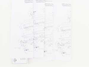 HO Broadway Limited BLI 6176 MONX, EBGX, SACX, & NSX Chlorine Tank Cars 4-Pack