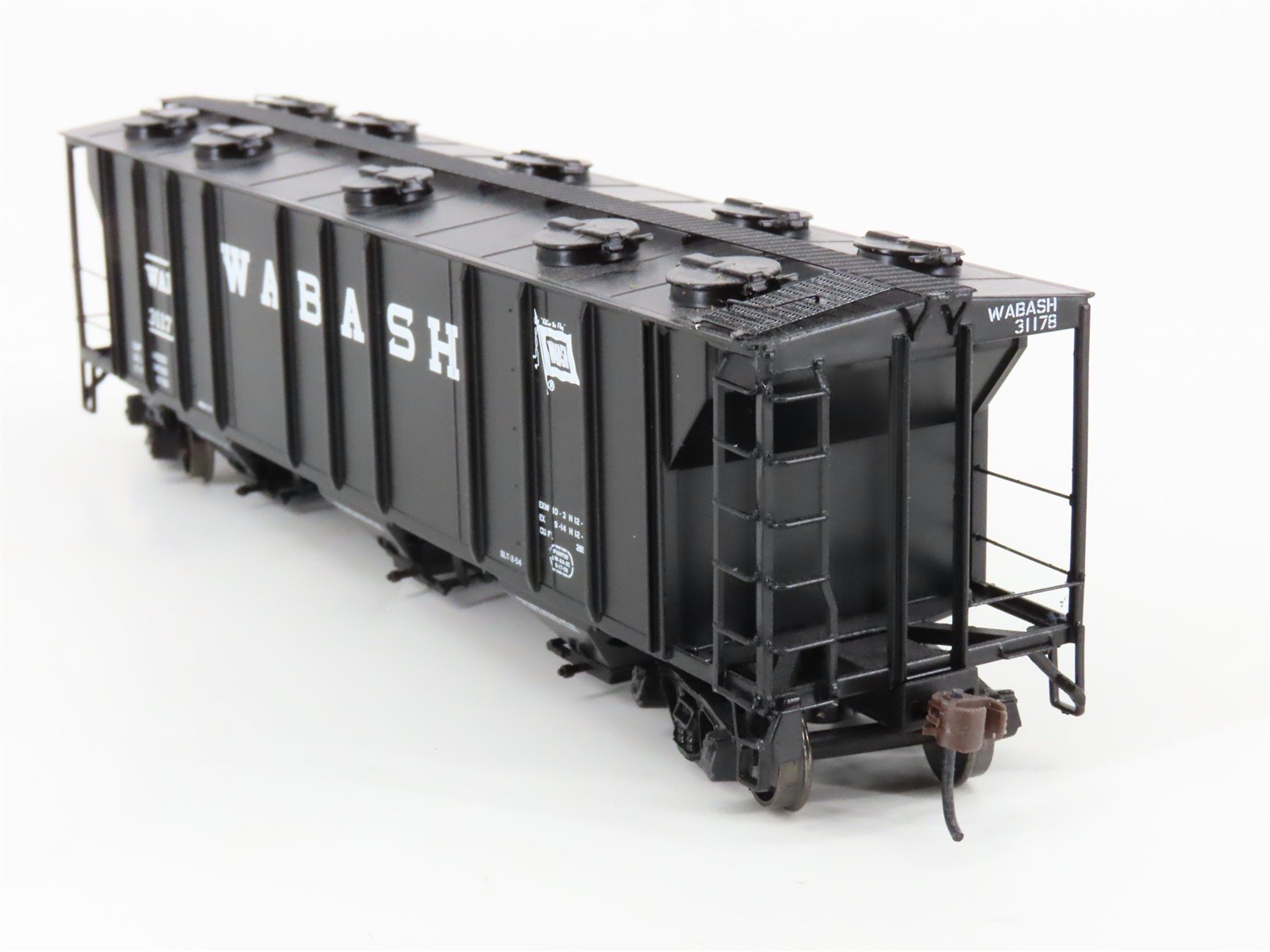 HO Scale Athearn 93753 WAB Wabash 3-Bay PS 2893 Covered Hopper #31178