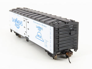 HO Scale Bachmann Silver 19810 GARE Dairymen's League 40' Wood-Side Reefer #776