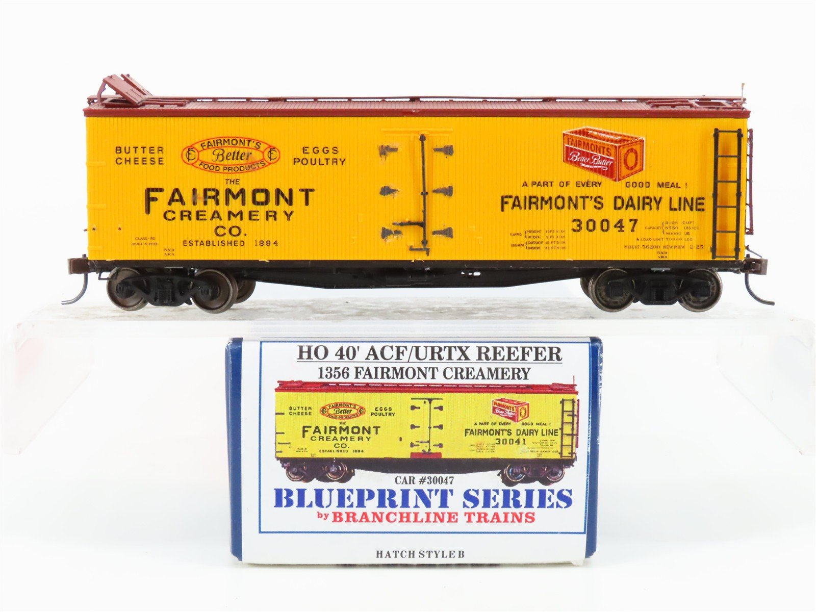HO Scale Branchline Blueprint 1356 URTC Fairmont Creamery 40' Wood Reefer #30047