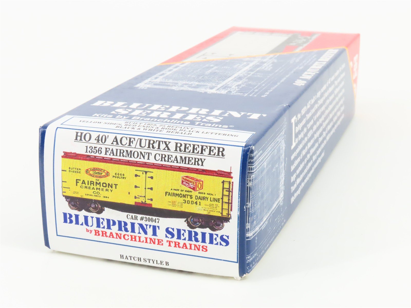 HO Scale Branchline Blueprint 1356 URTC Fairmont Creamery 40' Wood Reefer #30047