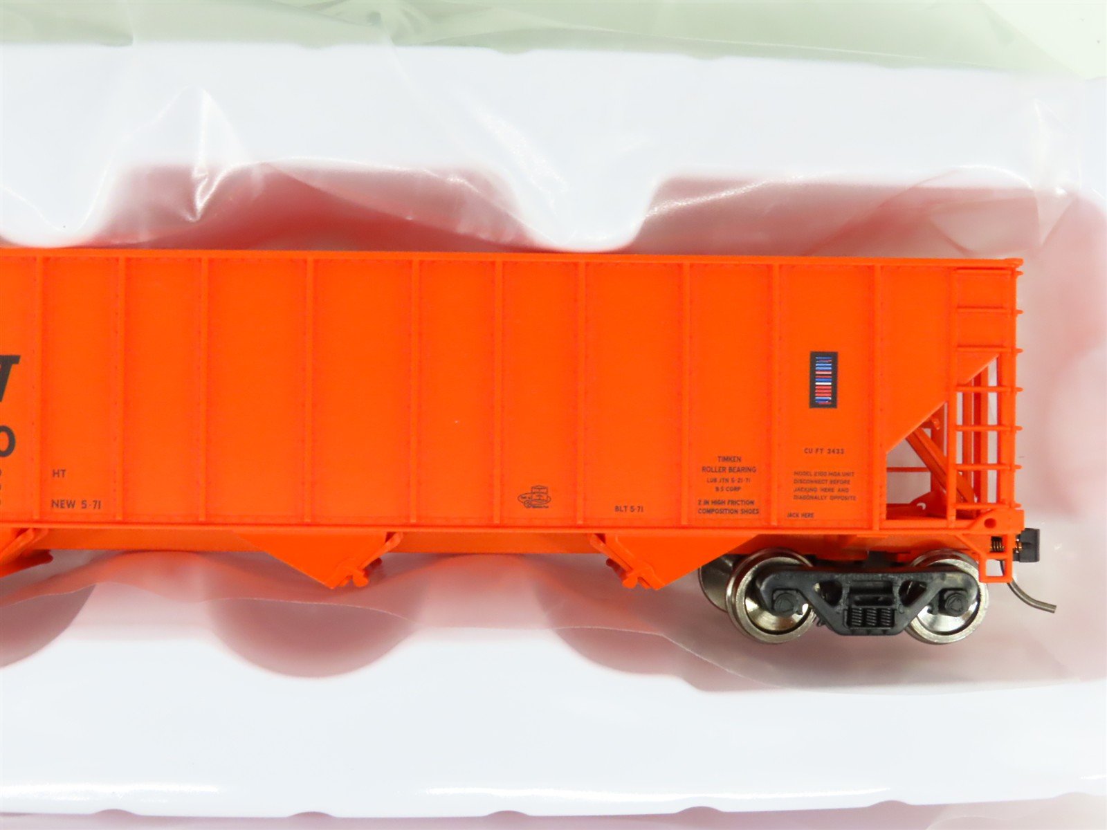 LOT of 2 HO Scale Bowser 43204 L&N Louisville & Nashville 4-Bay Hopper #193200