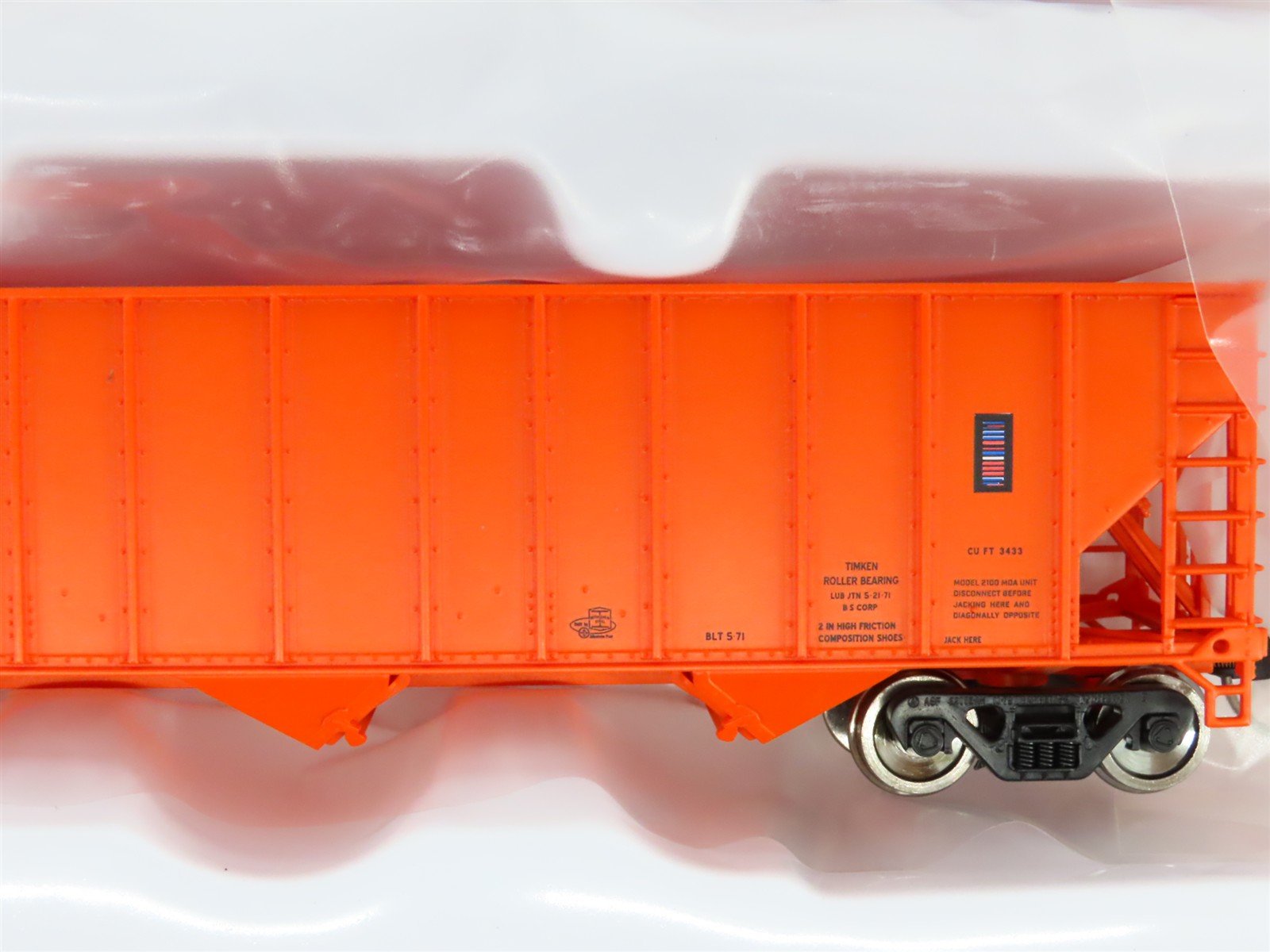 LOT of 2 HO Scale Bowser 43204 L&N Louisville & Nashville 4-Bay Hopper #193200