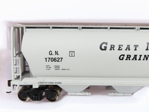 LOT of 2 HO Bachmann Silver GN Great Northern Gondola & 4-Bay Cylindrical Hopper