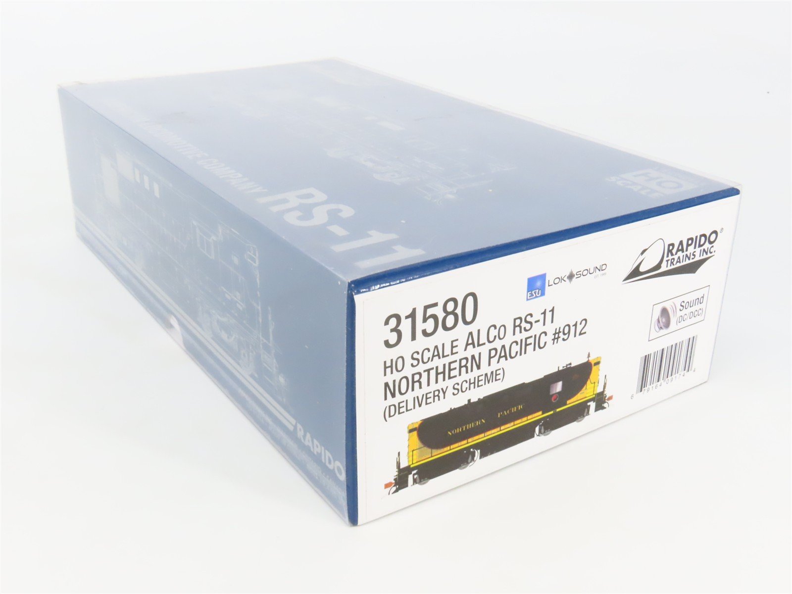 HO Scale Rapido 31580 NP Northern Pacific ALCO RS-11 Diesel #912 w/ DCC & Sound