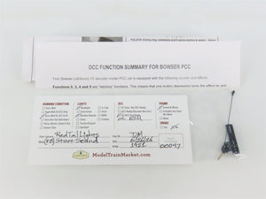 HO Scale Bowser 12920 Kansas City PCC Electric Streetcar #725 w/ DCC & Sound