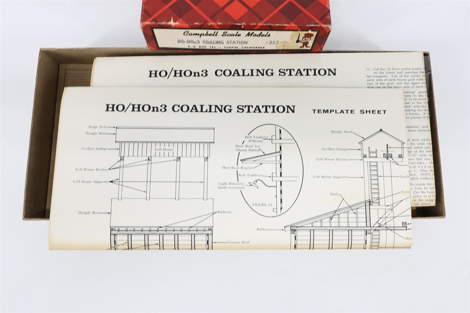 HO/HOn3 1/87 Scale Campbell Scale Models Kit #357 Coaling Station