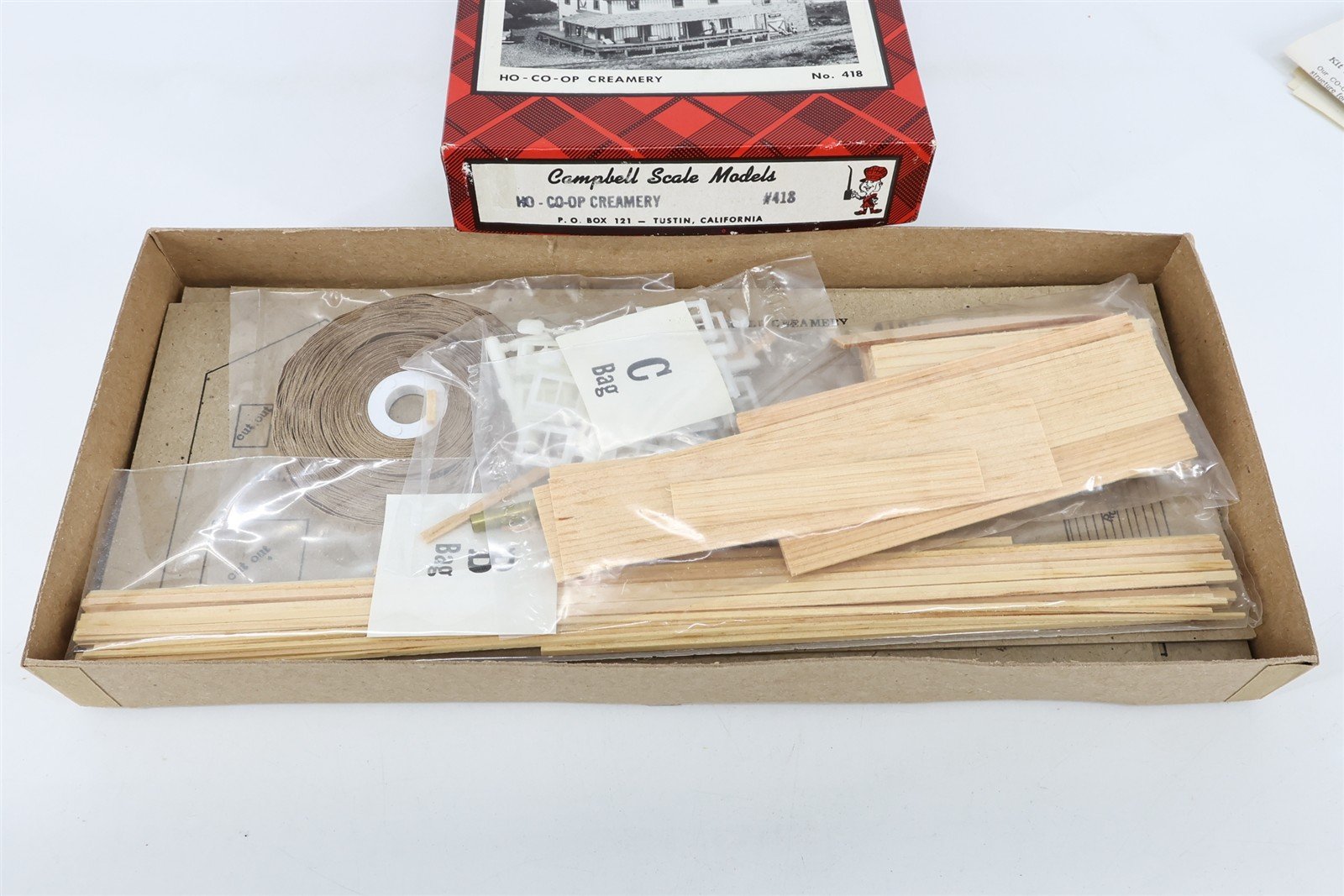 HO 1/87 Scale Campbell Scale Models Kit #418 Co-Op Creamery