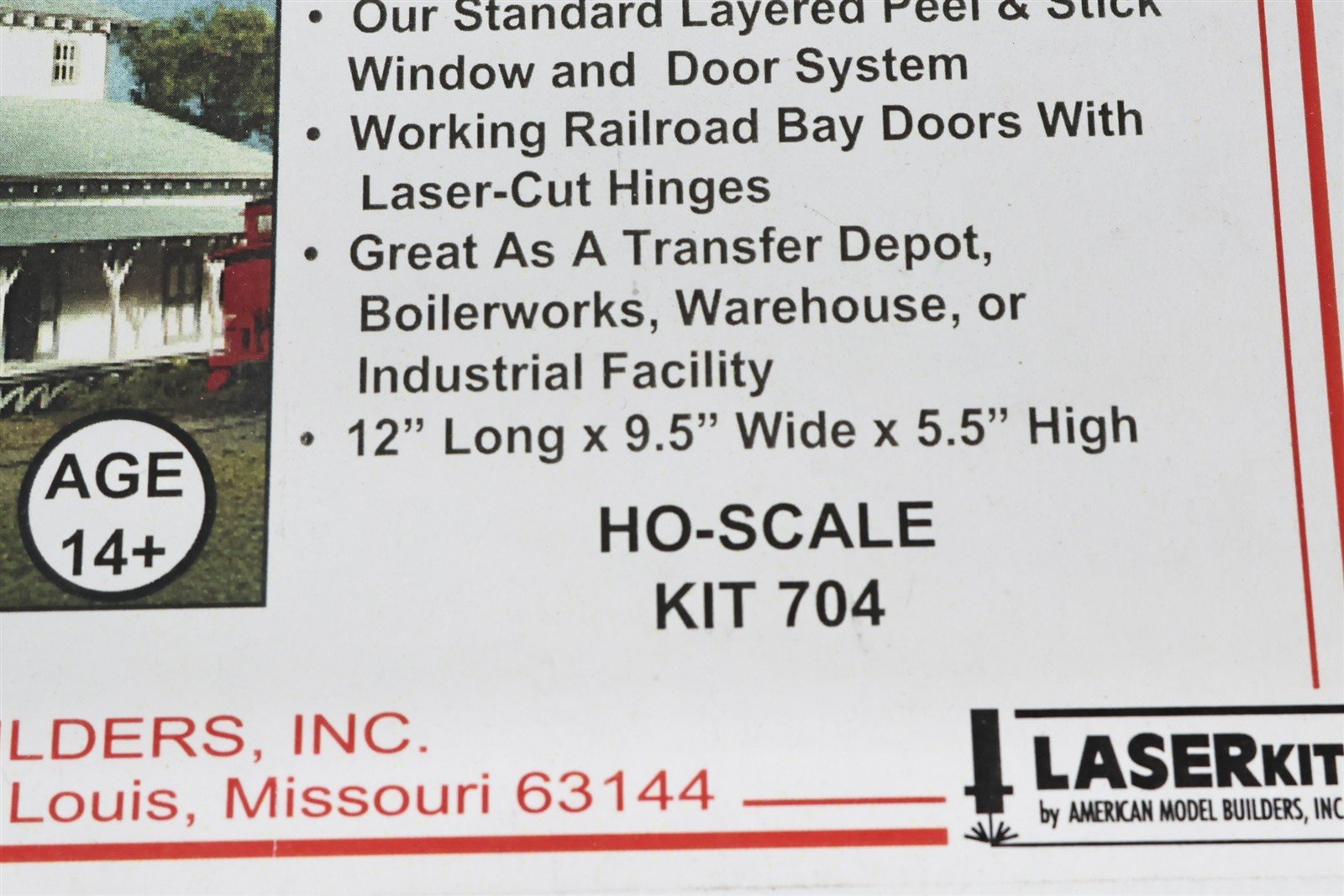 HO 1/87 Scale American Model Builders AMB LaserKit #704 Transfer Building