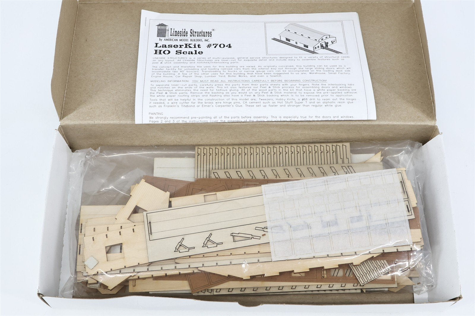 HO 1/87 Scale American Model Builders AMB LaserKit #704 Transfer Building