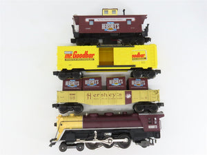 O Gauge 3-Rail K-Line Hershey's 4-6-2 Steam Locomotive w/3 Freight Cars