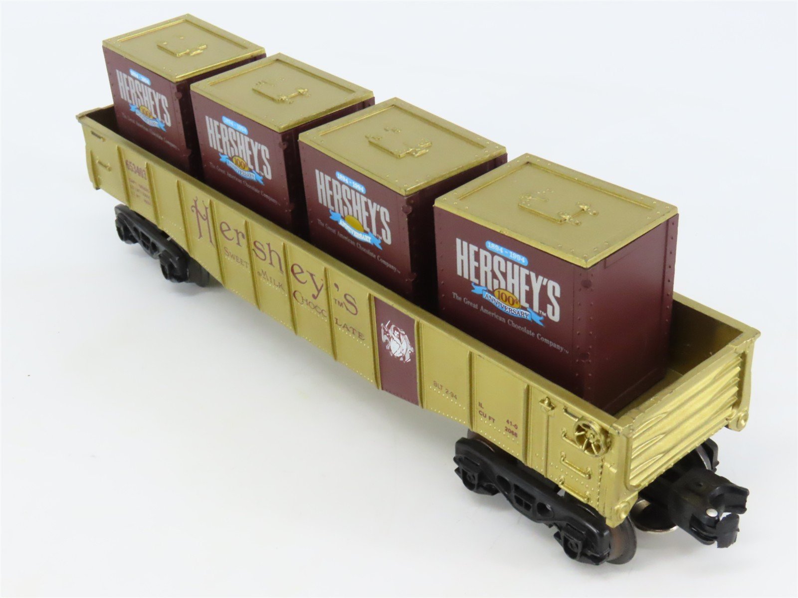 O Gauge 3-Rail K-Line Hershey's 4-6-2 Steam Locomotive w/3 Freight Cars