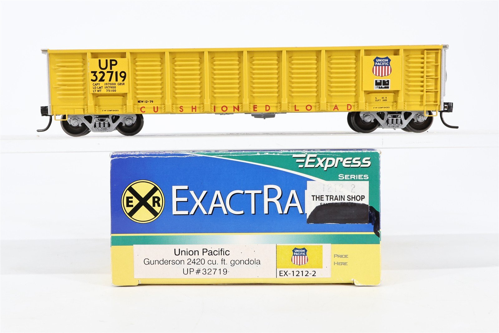 HO ExactRail Express EX-1212-2 UP Union Pacific Gunderson 2420 Gondola #32719