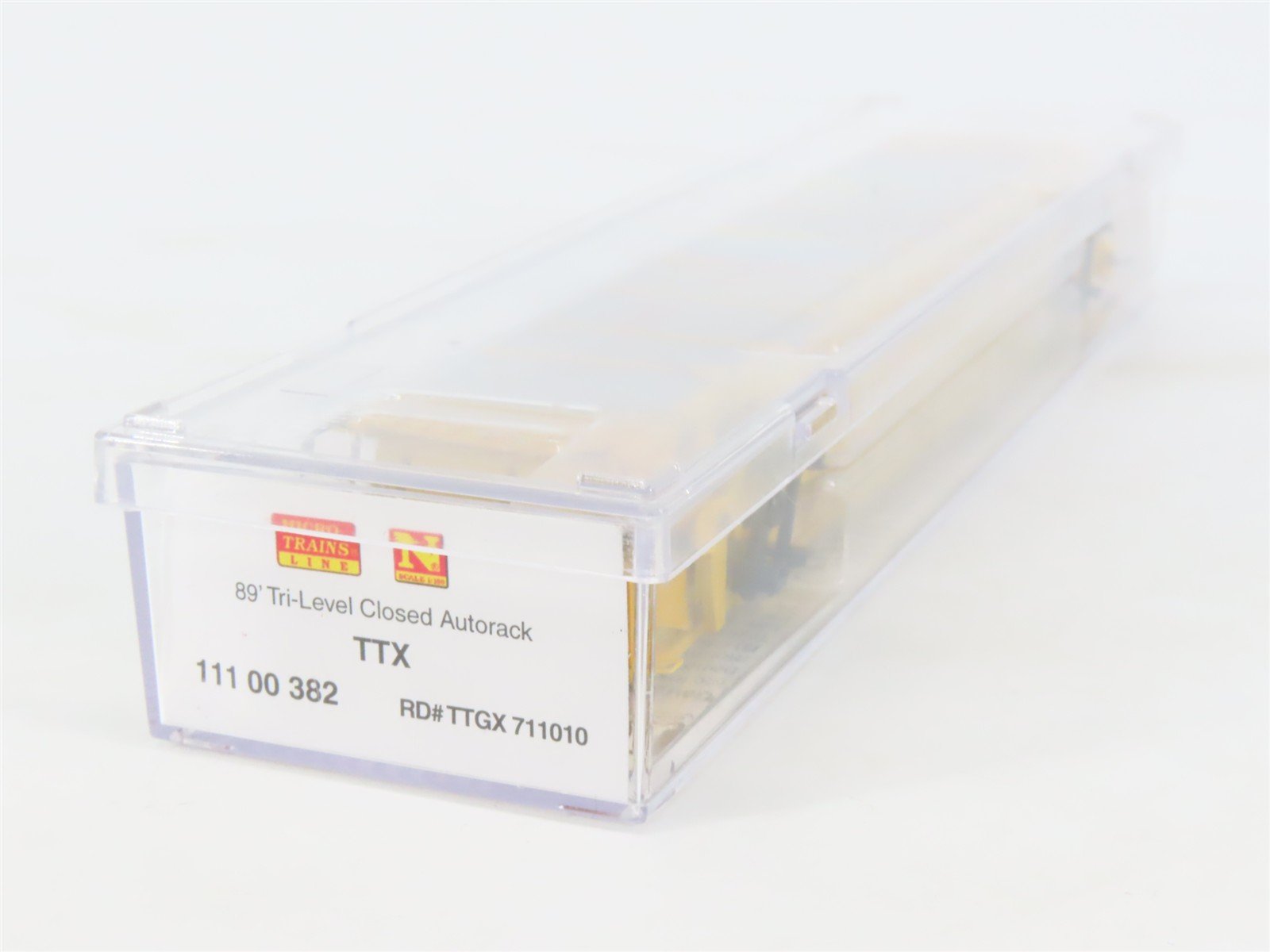 N Micro-Trains MTL 11100382 TTGX / TTX 89' Tri-Level Closed Autorack #711010