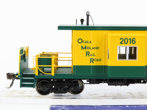 HO Scale Bluford Shops 99314 Ocala Midland Short Body Bay Window Caboose #2016