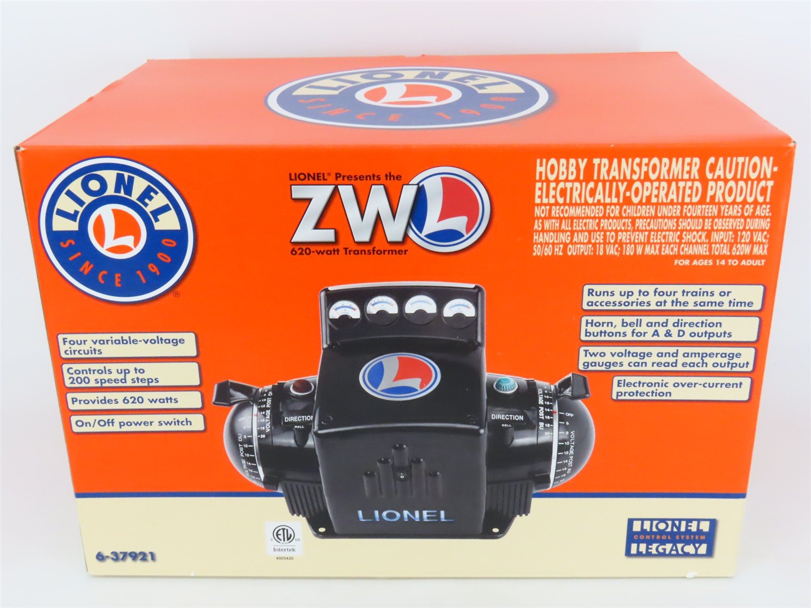 Lionel 6-37921 Type ZW-L AC Transformer
