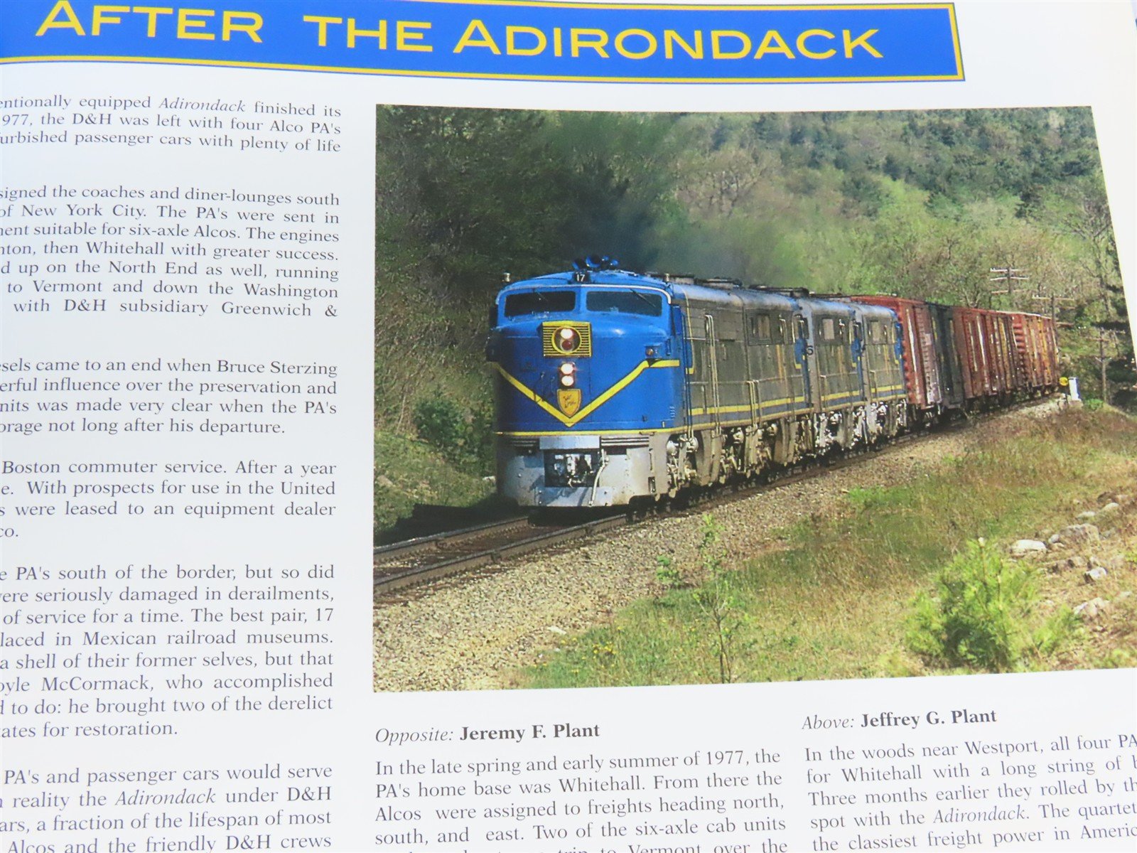 Delaware & Hudson Passenger Trains: The Final Decade by Lezette ©2002 SC Booklet