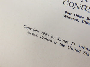 Aurora 'N' Elgin by James D. Johnson ©1965 SC Booklet