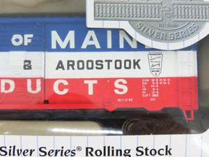 LOT of 2 HO Scale Bachmann Silver Series 17038 BAR State of Maine Box Cars #5226