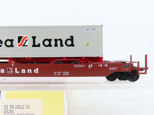 HO Scale Con-Cor 0001-1984(02) CSXT Sea Land Well Car #620162 w/ Trailer