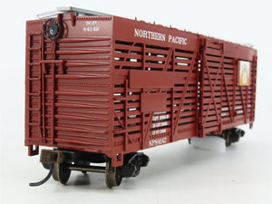 HO Scale Bachmann Silver Series 18535 NP Northern Pacific 40' Stock Car #84142