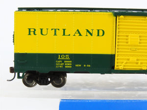 HO Bachmann Silver Series 17029 RUT Rutland Green MT. Gateway 40' Box Car #105