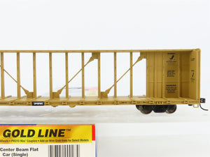HO Scale Walthers Gold Line 932-4103 TTZX 72' Center Beam Flat Car #87693